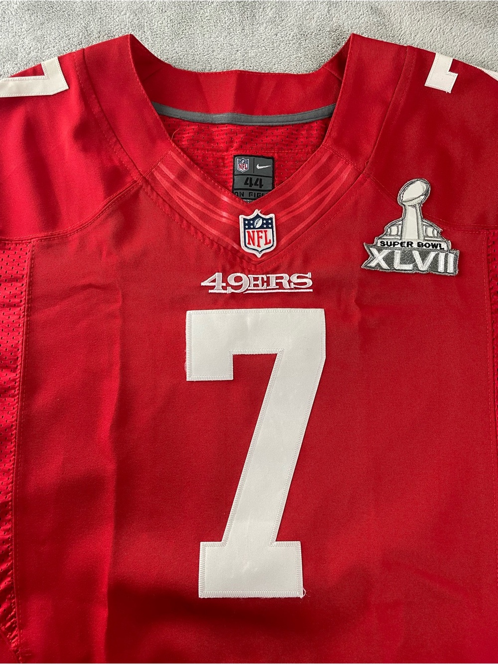 San Francisco 49ers Kaepernick #7 Jersey Men’s 44
Size: 44 (Large)
Pit to pit a - Picture 5 of 16